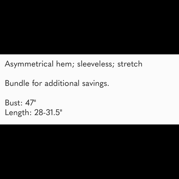 Asymmetrical Sleeveless Top PLUS SIZE 22 24 - Picture 6 of 6